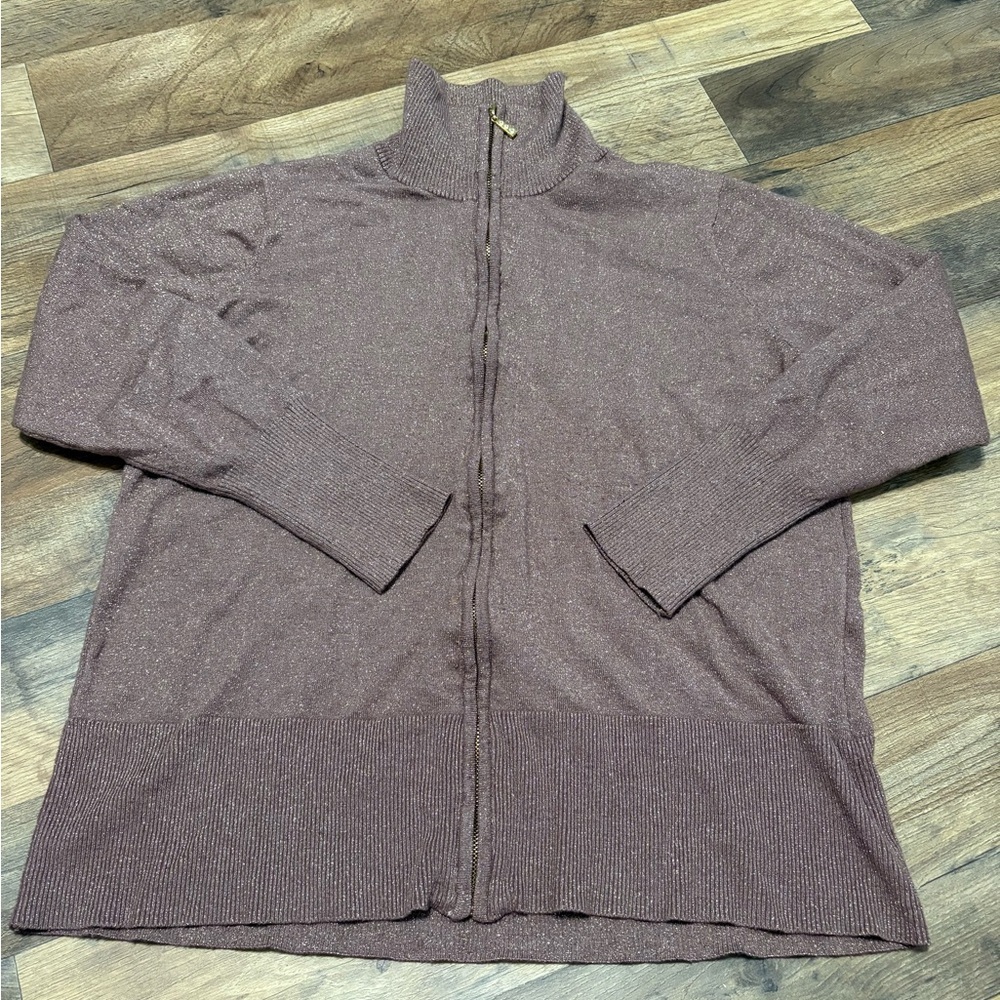 Questions Women’s Glimmer Sweater – Sparkly Metallic Knit Pullover